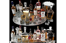 WHISKEY AND DECANTER SET NO4