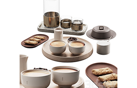 432 eat and drinks decor set 10 coffee & water carafe kit se