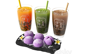 Bubble tea and Moti dessert