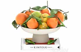 bowl of lemon mandarin and orange