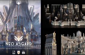 Artstation - Neo Asgard - Nordic Fantasy Buildings And Environment - 模型