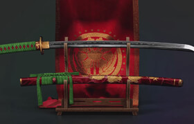 artstation - Samurai Sword - 3D Model+Full Tutorial