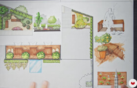 Domestika - Architectural Illustration Humanize the Design of a Space