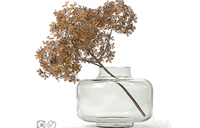 Dried flower vase