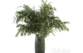 Bouquet - Green Branch in Glass vase 64