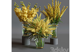 Flower Set 011 Yellow flowers