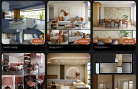 BlenderKit Scenes Pack #1-#4