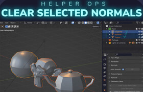 Helper Ops - Clear All Selected Custom Split Normals