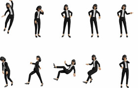 Cgtrader - Business Office Secretary Woman Character - 模型