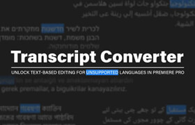 Transcript Converter for Premiere Pro