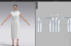 Udemy - Pattern making for dress design in clo3d (iconic styles) - I