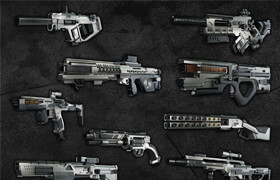 Artstation - Noya Gun Kitbash - 模型