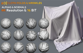 FlippedNormals - 60  Cloth Folds & Wrinkles - 材质