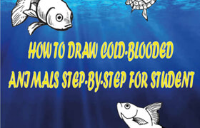 How to Draw Cold-Blooded Animals Step-By-Step for Student The Cold-Blooded Creatures We Share Our Lives With (PDF) - book