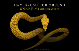 Artstation - IMM Brush «Snake» for Zbrush - zb笔刷