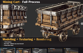 Artstation - Mining Cart - Full Tutorial